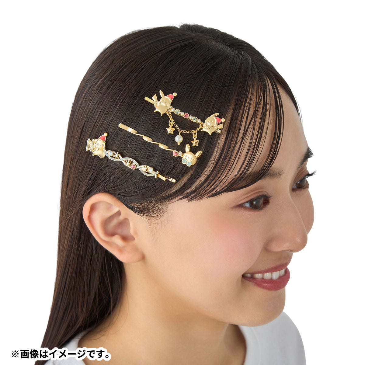 Hair Pins Christmas JunbiChu! | Pokemon Center Japan