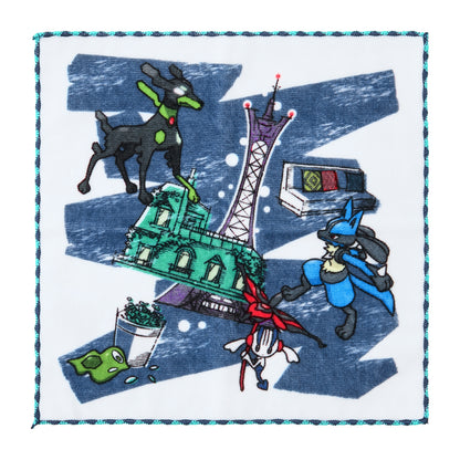 Hand Towel Prism Tower & Hotel Z Lumiose Elegant Day LEGENDS Z-A | Pokemon Center Japan