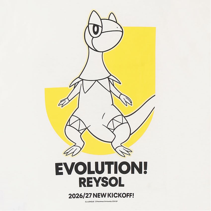 Heliolisk T-Shirt White Kids Kashiwa Reysol x Pokemon J.League | J.League Online Store