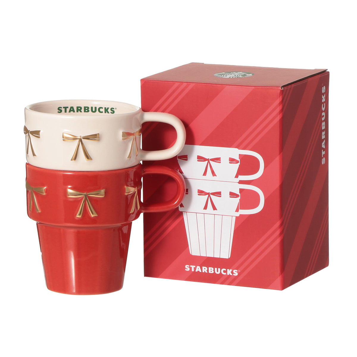 Holiday 2026 Gift Box Stacking Mug 237ml Pair Set | Starbucks Japan