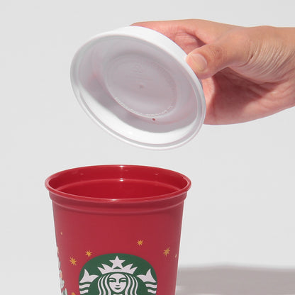 Holiday 2026 Reusable Cup Tree 473ml with Drink Hole Cap Bearista Tree | Starbucks Japan