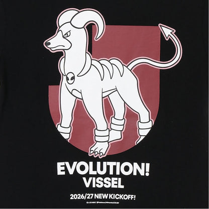 Houndoom T-Shirt Black Kids Vissel Kobe x Pokemon J.League | J.League Online Store