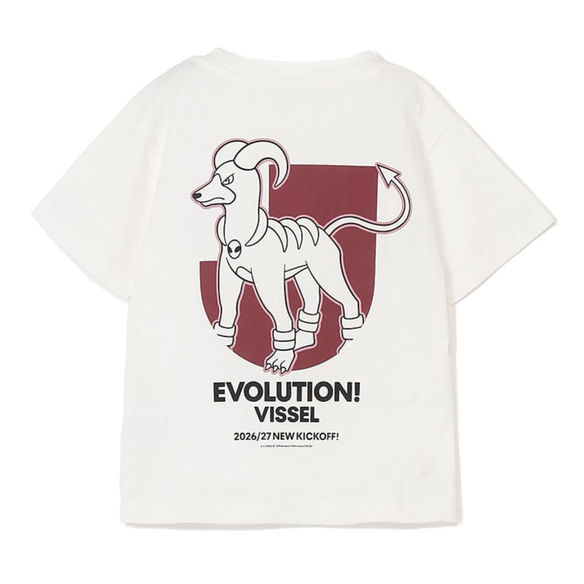 Houndoom T-Shirt White Kids Vissel Kobe x Pokemon J.League | J.League Online Store