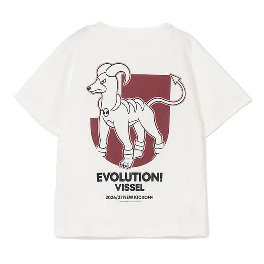 Houndoom T-Shirt White Kids Vissel Kobe x Pokemon J.League | J.League Online Store