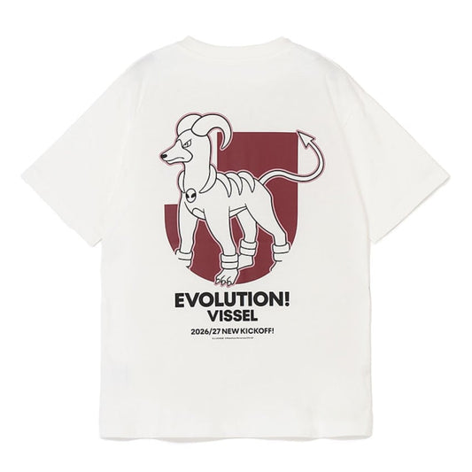 Houndoom T-Shirt White Vissel Kobe x Pokemon J.League | J.League Online Store