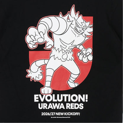 Incineroar T-Shirt Black Kids Urawa Reds x Pokemon J.League | J.League Online Store