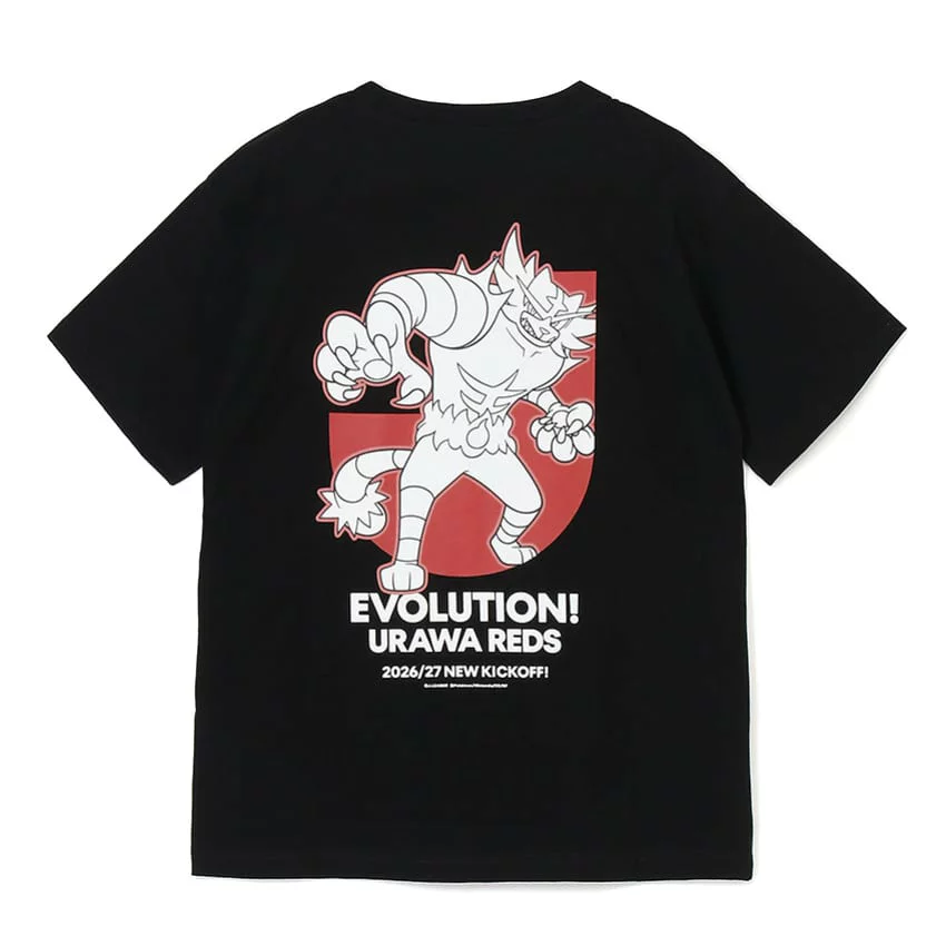 Incineroar T-Shirt Black Urawa Reds x Pokemon J.League | J.League Online Store