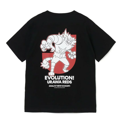 Incineroar T-Shirt Black Urawa Reds x Pokemon J.League | J.League Online Store