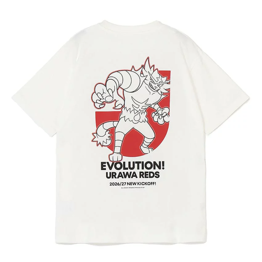 Incineroar T-Shirt White Urawa Reds x Pokemon J.League | J.League Online Store
