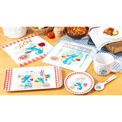 A plate featuring Chef Remy from the 'Food & Wine Festival 2026' collection. The design includes motifs of cheese, grapes, and wine, perfect for making your dining table lively as described in the festival theme.
