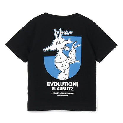 Kingdra T-Shirt Black Kids Blaublitz Akita x Pokemon J.League | J.League Online Store