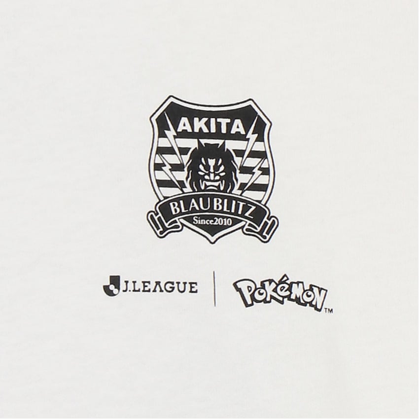 Kingdra T-Shirt White Blaublitz Akita x Pokemon J.League | J.League Online Store