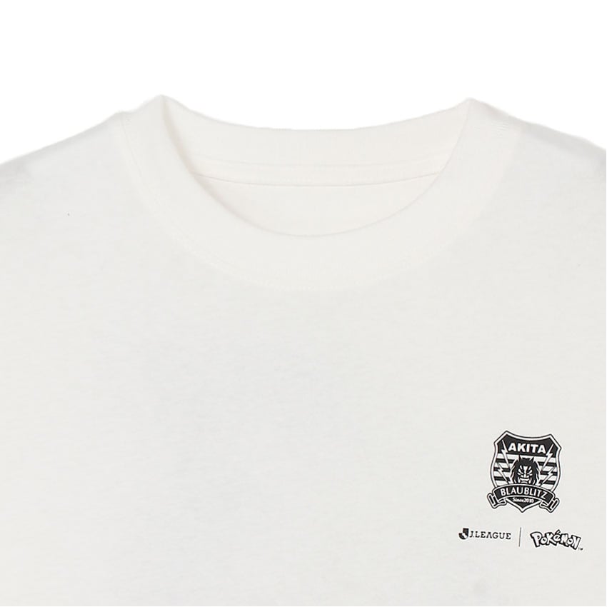 Kingdra T-Shirt White Kids Blaublitz Akita x Pokemon J.League | J.League Online Store