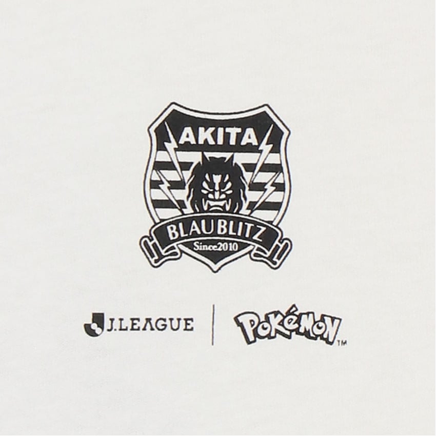 Kingdra T-Shirt White Kids Blaublitz Akita x Pokemon J.League | J.League Online Store