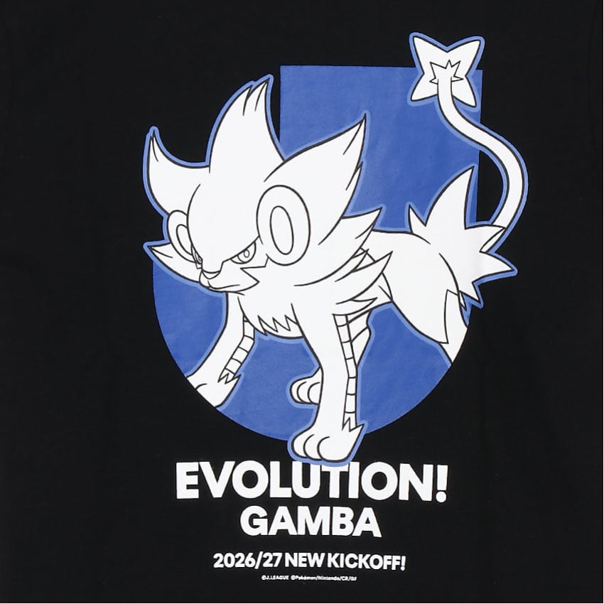 Luxray T-Shirt Black Kids Gamba Osaka x Pokemon J.League | J.League Online Store