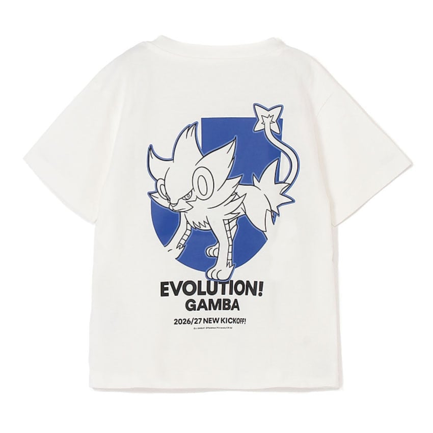 Luxray T-Shirt White Kids Gamba Osaka x Pokemon J.League | J.League Online Store