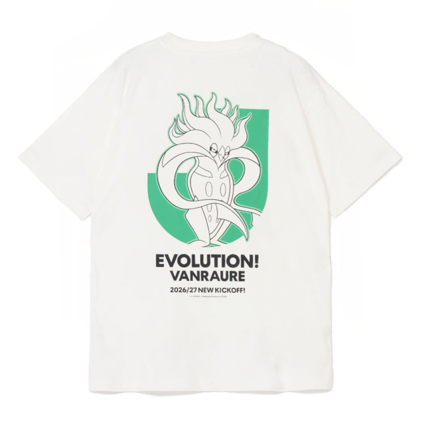 Malamar T-Shirt White Vanraure Hachinohe x Pokemon J.League | J.League Online Store