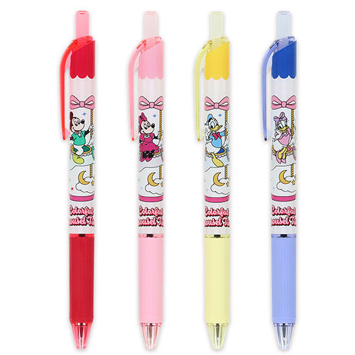 Mickey Mouse and Friends Ballpoint Pen 4-Piece Set Colorful Carousel Times | Tokyo Disney Resort