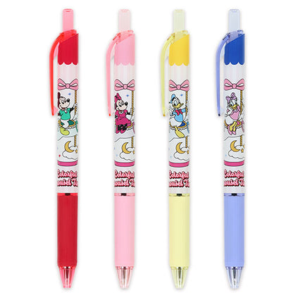 Mickey Mouse and Friends Ballpoint Pen 4-Piece Set Colorful Carousel Times | Tokyo Disney Resort
