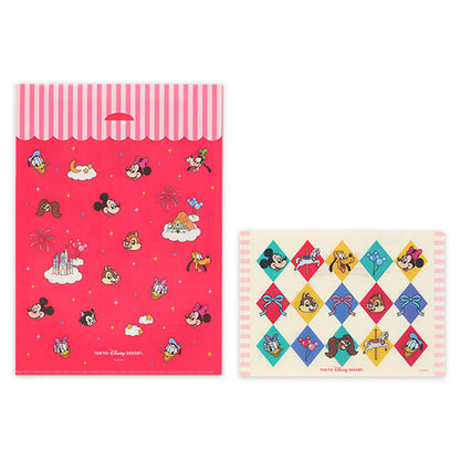 Mickey Mouse and Friends Clear Folder Set Colorful Carousel Times | Tokyo Disney Resort