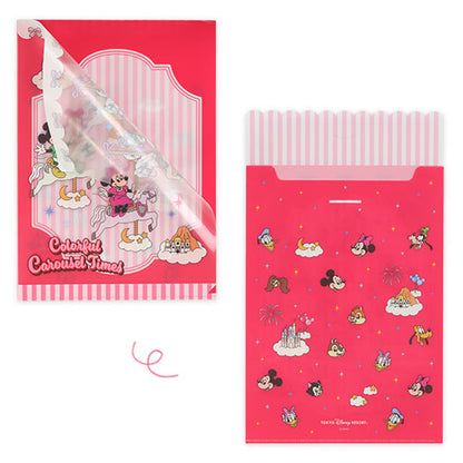Mickey Mouse and Friends Clear Folder Set Colorful Carousel Times | Tokyo Disney Resort
