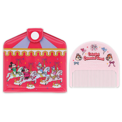 Mickey Mouse and Friends Comb and Mirror Set Colorful Carousel Times | Tokyo Disney Resort