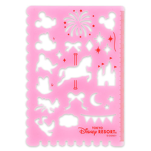 Mickey Mouse and Friends Drawing Template Colorful Carousel Times | Tokyo Disney Resort