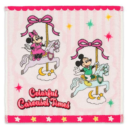 Mickey Mouse and Friends Mini Towel 2-Piece Set Colorful Carousel Times | Tokyo Disney Resort