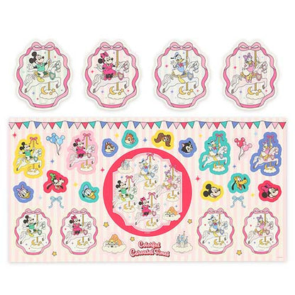 Mickey Mouse and Friends Sticker Set Colorful Carousel Times | Tokyo Disney Resort