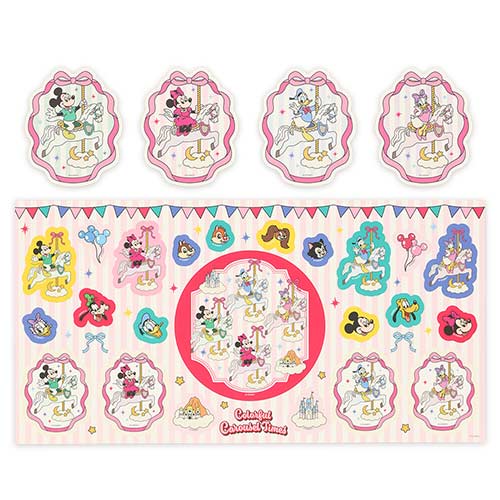 Mickey Mouse and Friends Sticker Set Colorful Carousel Times | Tokyo Disney Resort