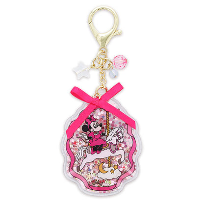 Minnie Mouse Key Chain with Sequins Colorful Carousel Times | Tokyo Disney Resort