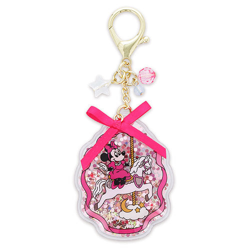 Minnie Mouse Key Chain with Sequins Colorful Carousel Times | Tokyo Disney Resort