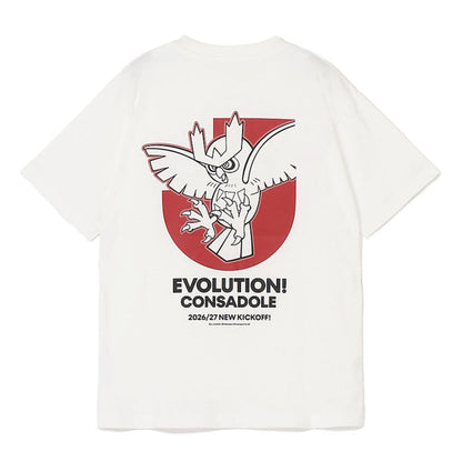 Noctowl T-Shirt White Hokkaido Consadole Sapporo x Pokemon J.League | J.League Online Store