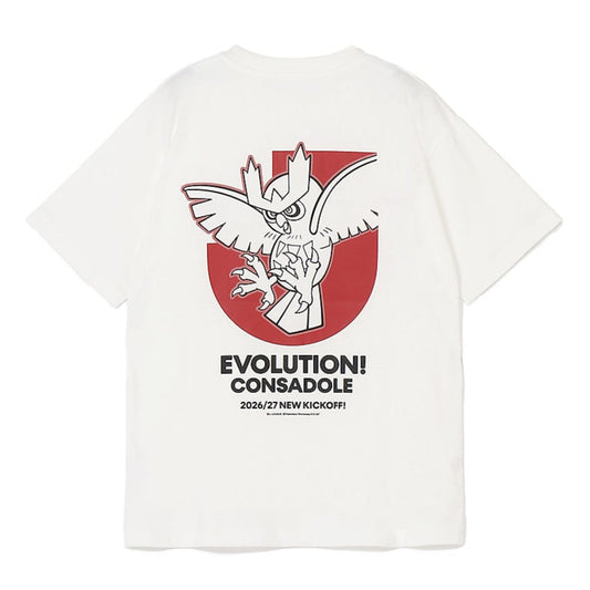 Noctowl T-Shirt White Hokkaido Consadole Sapporo x Pokemon J.League | J.League Online Store