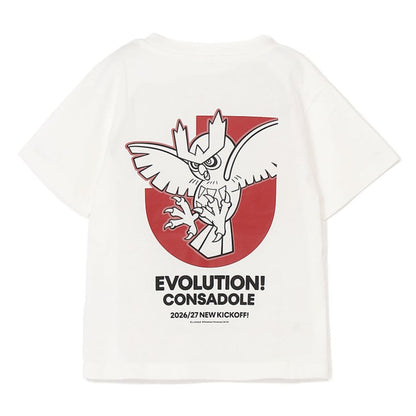 Noctowl T-Shirt White Kids Hokkaido Consadole Sapporo x Pokemon J.League | J.League Online Store