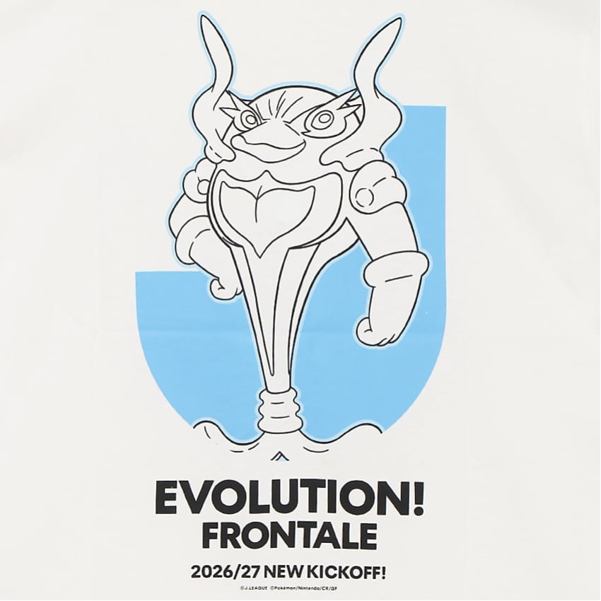 Palafin T-Shirt White Kawasaki Frontale x Pokemon J.League | J.League Online Store