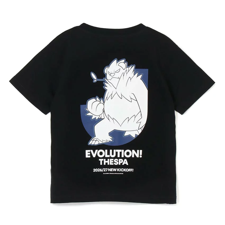 Pangoro T-Shirt Black Kids Thespa Gunma x Pokemon J.League | J.League Online Store