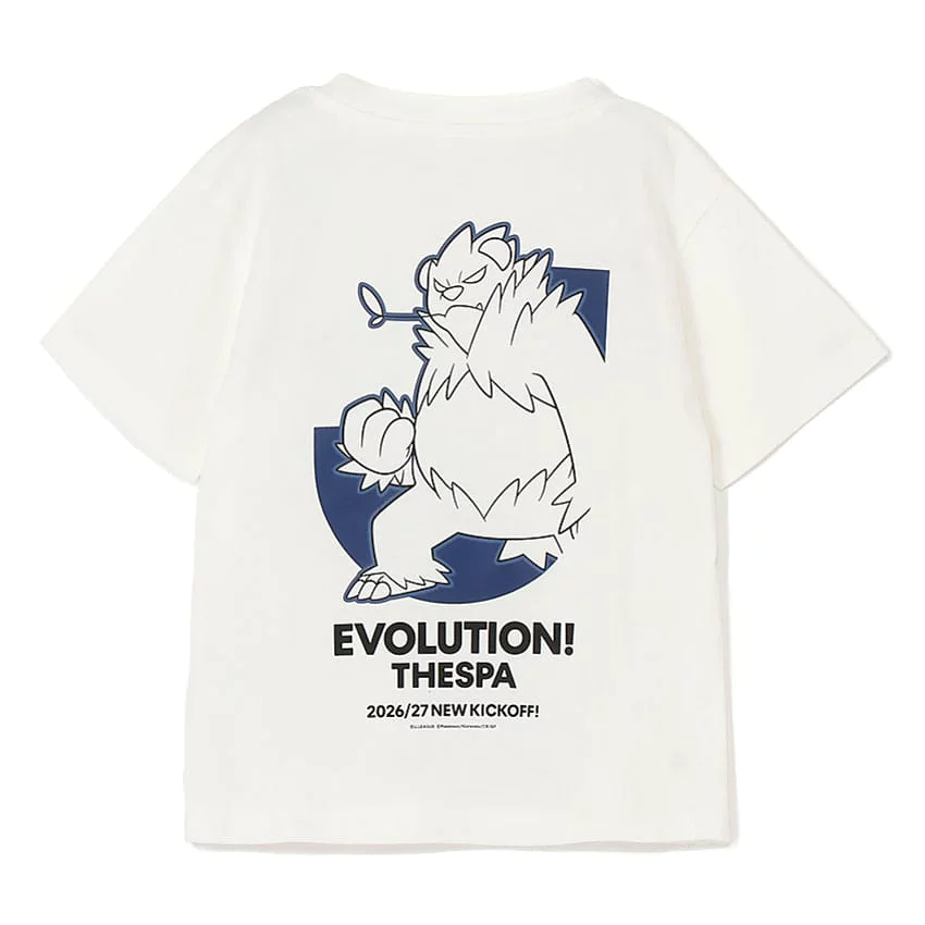 Pangoro T-Shirt White Kids Thespa Gunma x Pokemon J.League | J.League Online Store