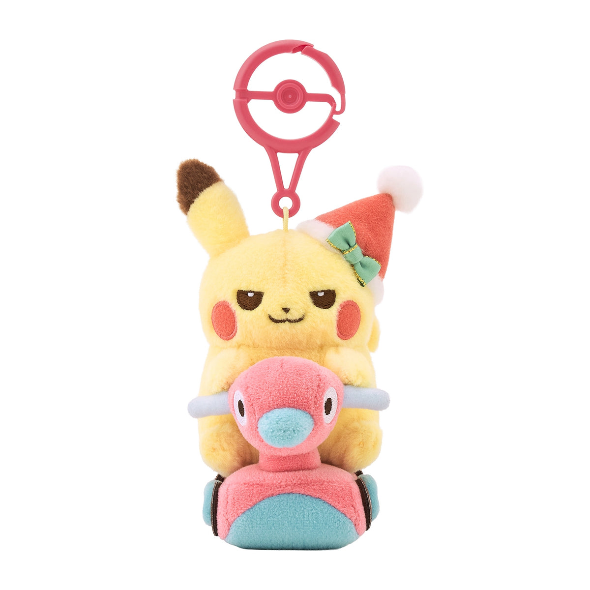 Pikachu & Porygon2 Toy Mascot Christmas JunbiChu! | Pokemon Center Japan