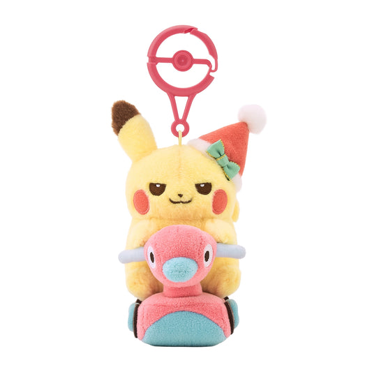 Pikachu & Porygon2 Toy Mascot Christmas JunbiChu! | Pokemon Center Japan