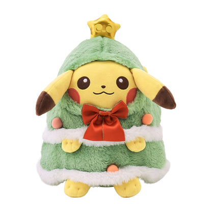 Pikachu Christmas Tree Play Mochi-Fluffy Plush Christmas JunbiChu! | Pokemon Center Japan