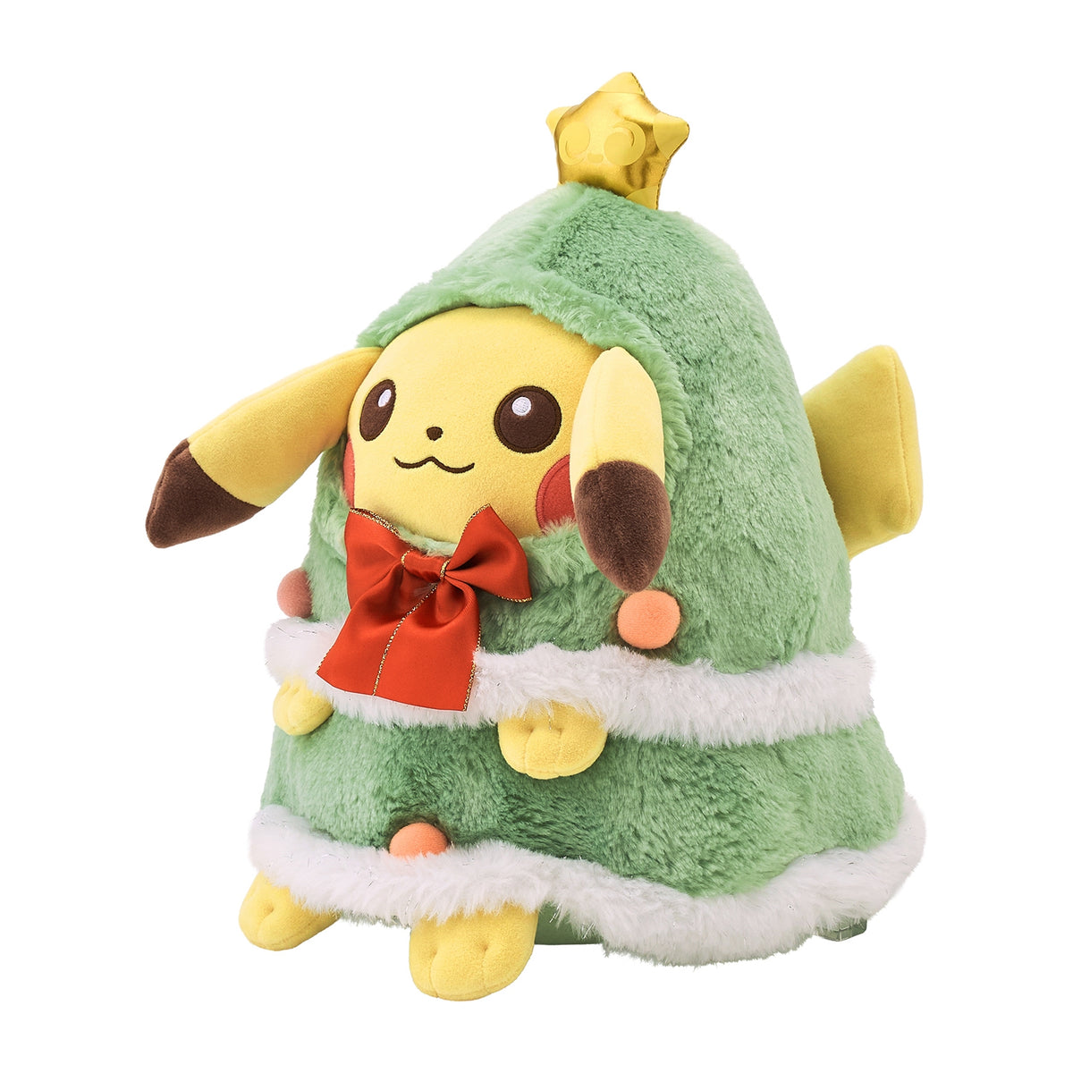 Pikachu Christmas Tree Play Mochi-Fluffy Plush Christmas JunbiChu! | Pokemon Center Japan