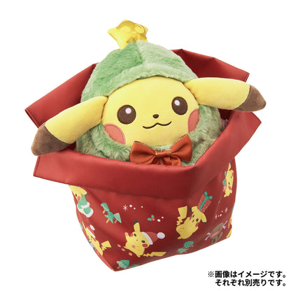 Pikachu Christmas Tree Play Mochi-Fluffy Plush Christmas JunbiChu! | Pokemon Center Japan