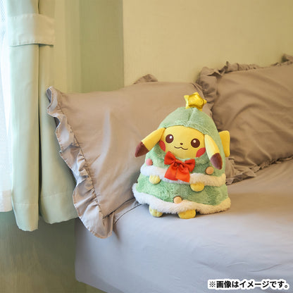 Pikachu Christmas Tree Play Mochi-Fluffy Plush Christmas JunbiChu! | Pokemon Center Japan