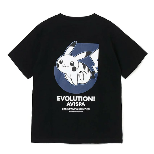 Pikachu T-Shirt Black Avispa Fukuoka x Pokemon J.League | J.League Online Store