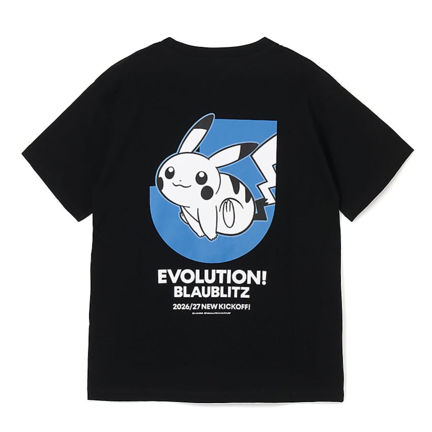 Pikachu T-Shirt Black Blaublitz Akita x Pokemon J.League | J.League Online Store