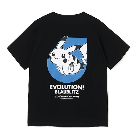 Pikachu T-Shirt Black Blaublitz Akita x Pokemon J.League | J.League Online Store