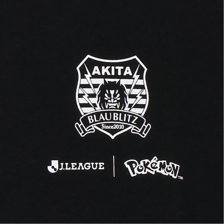 Pikachu T-Shirt Black Blaublitz Akita x Pokemon J.League | J.League Online Store