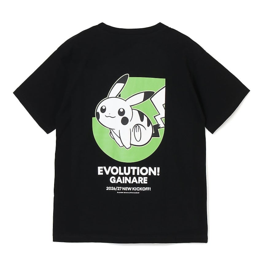 Pikachu T-Shirt Black Gainare Tottori x Pokemon J.League | J.League Online Store