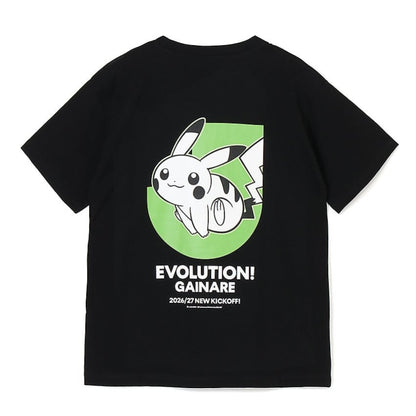 Pikachu T-Shirt Black Gainare Tottori x Pokemon J.League | J.League Online Store